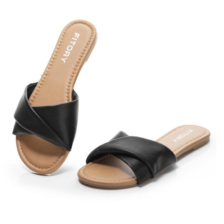 FITORY FLAT SANDALS SZ 10