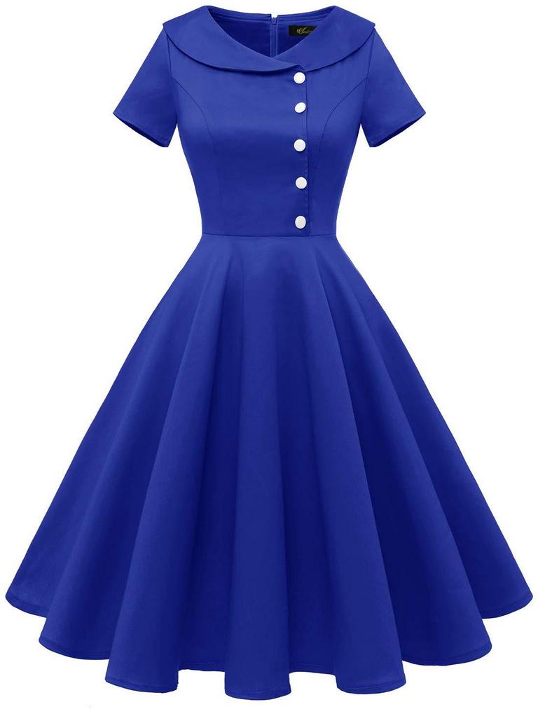 WEDTREND 50'S SWING DRESS M