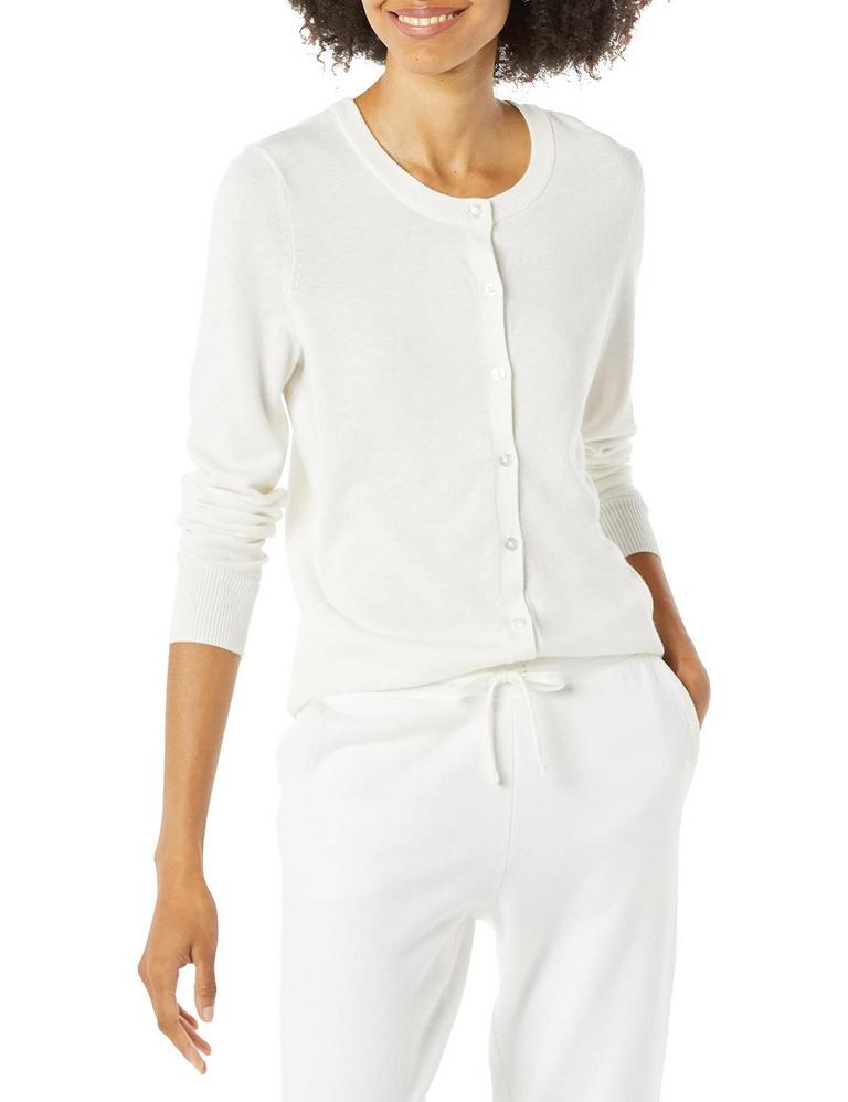 ESSENTIALS WOMEN'S CARDIGAN LG