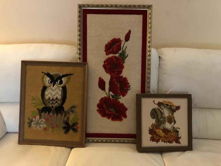 Auction Ohio Vintage Needlepoint