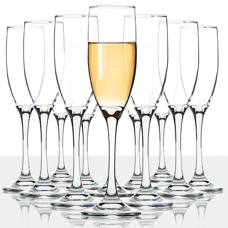 12 CHAMPAGNE FLUTES
