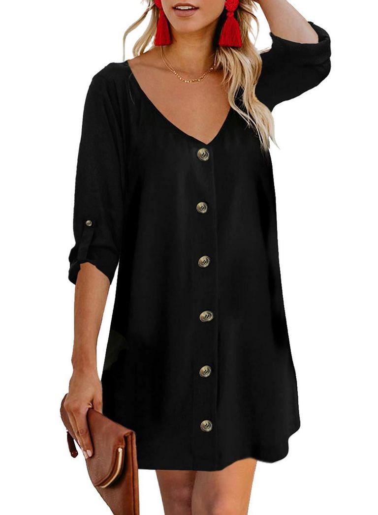 ALVAQ 1X MINI DRESS BLACK