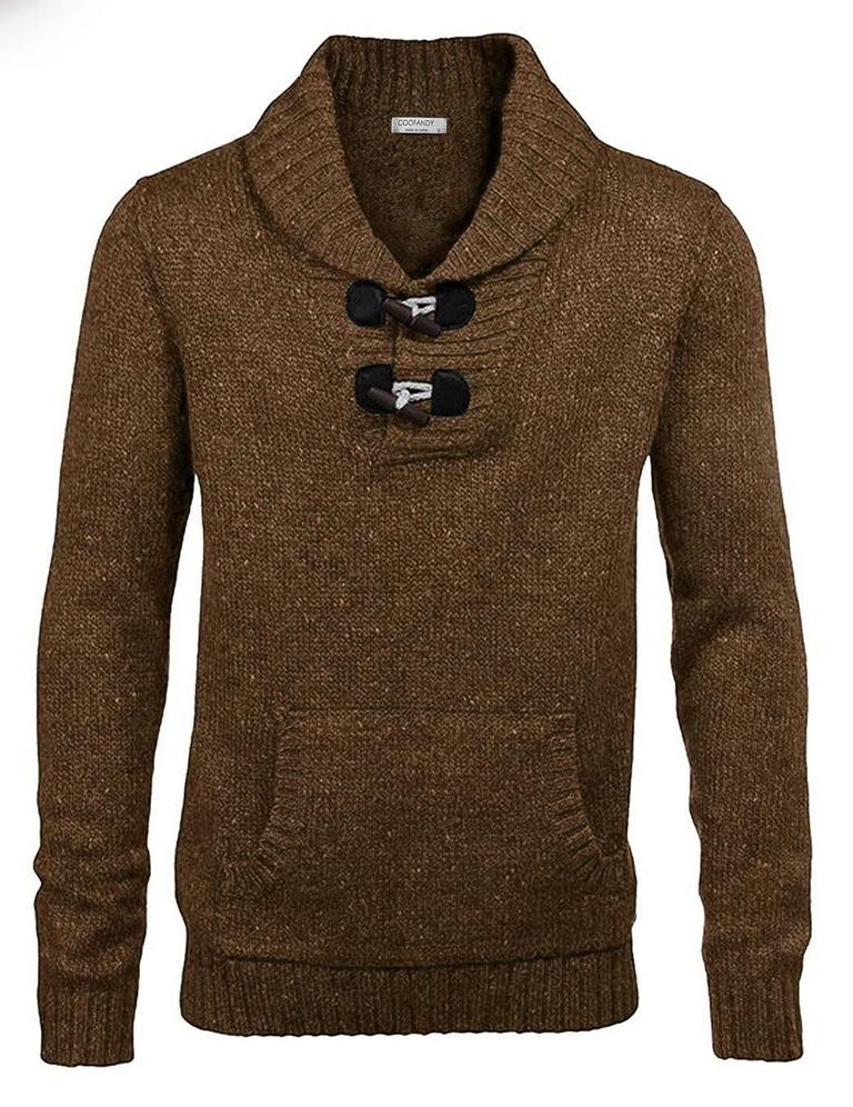 COOFANDY SHAWL COLLAR SWEATER