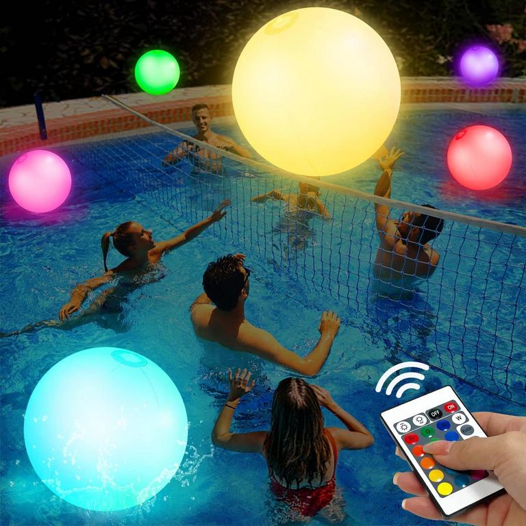 THREE 16" LIGHT UP BALLS