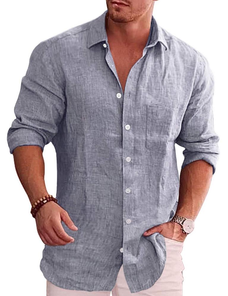 COOFANDY LINEN SHIRT