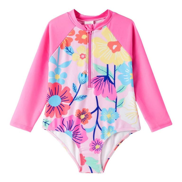 GIRLS 7-8T SWIMSUIT UPF 50+