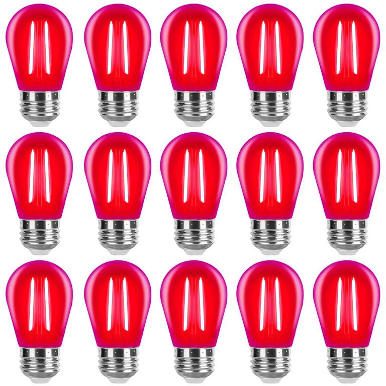 ZHZHLED S14 LED RED BULBS
