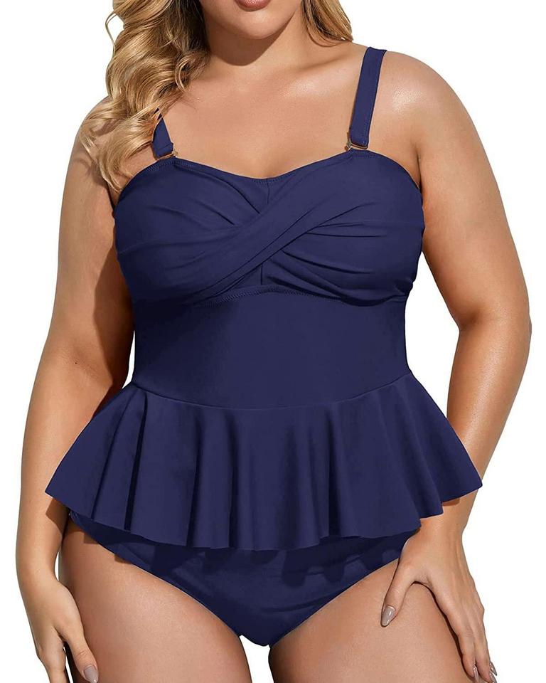 DACI 12W PEPLUM TANKINI SET