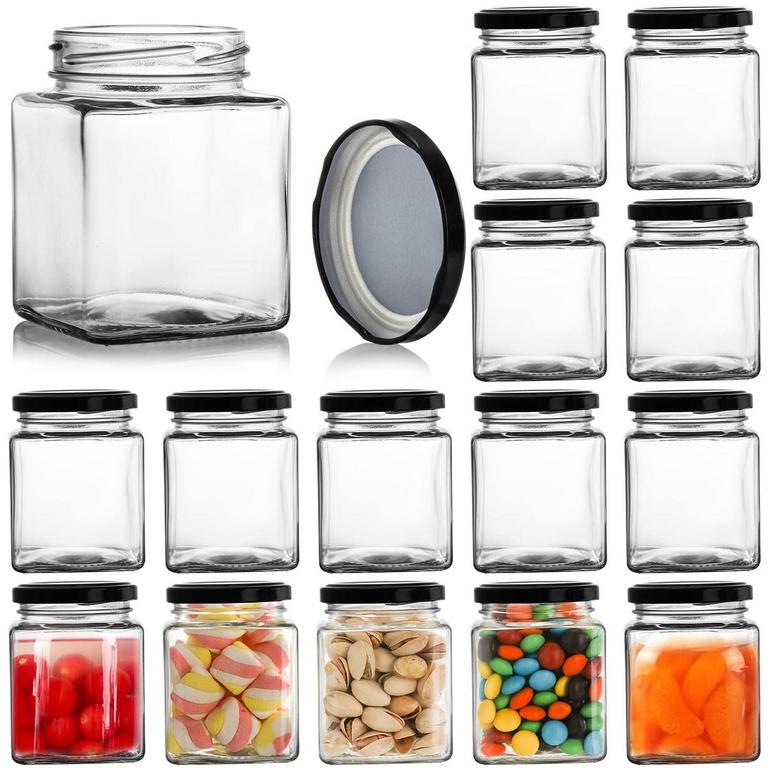 JUCOAN 15PK GLASS JARS