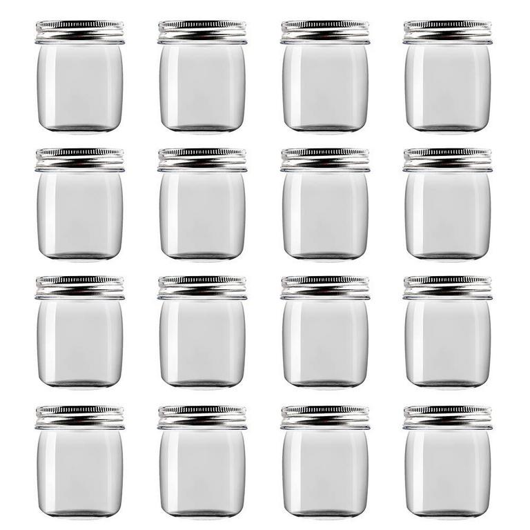 16 NOVELINKS 8OZ PLASTIC JARS