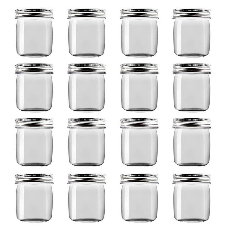 16 NOVELINKS 8OZ PLASTIC JARS