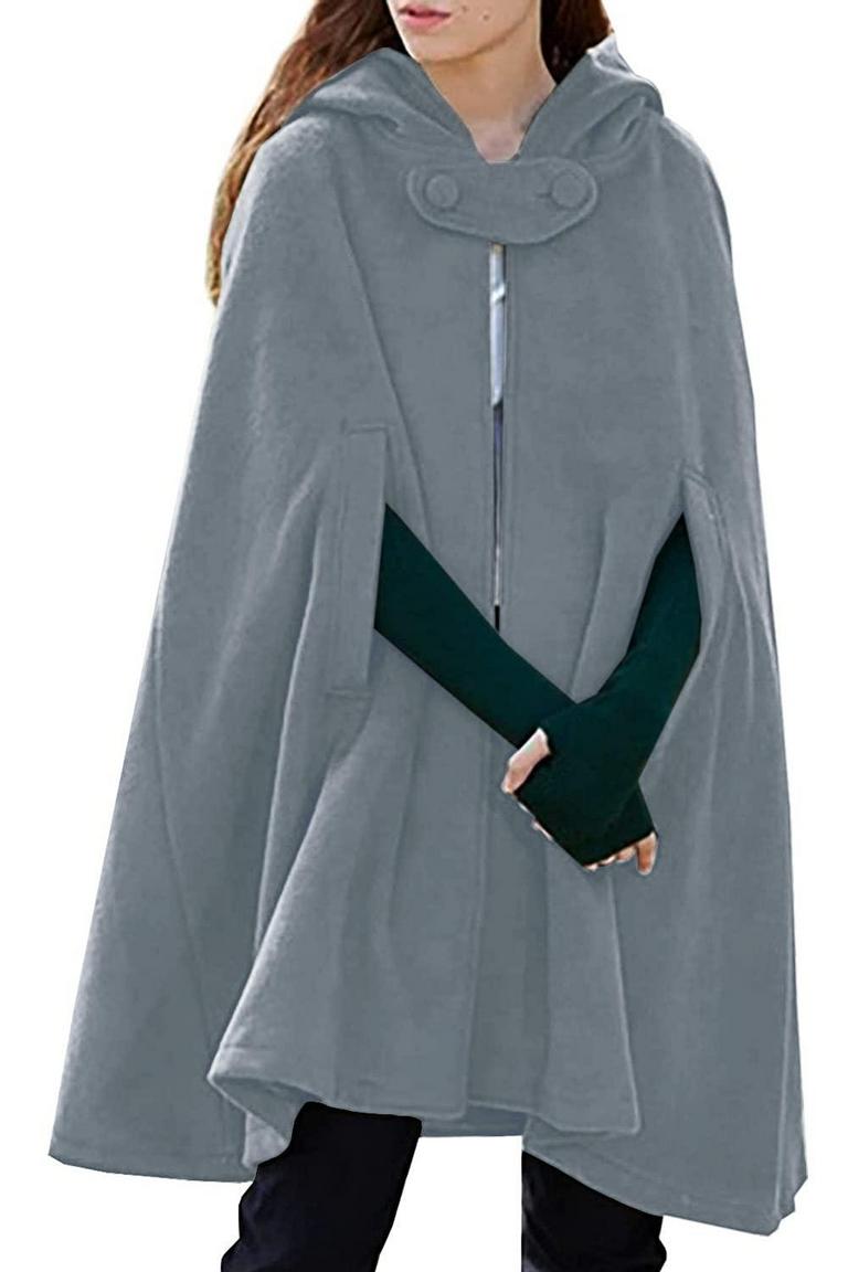 GOTHIC HOODED CAPE COAT