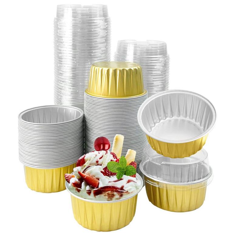 100 ALUMINUM BAKING CUPS