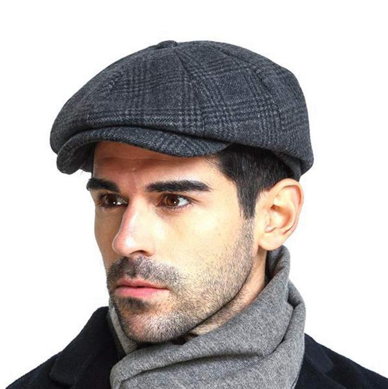 WOOL BLEND NEWSBOY CAP XL