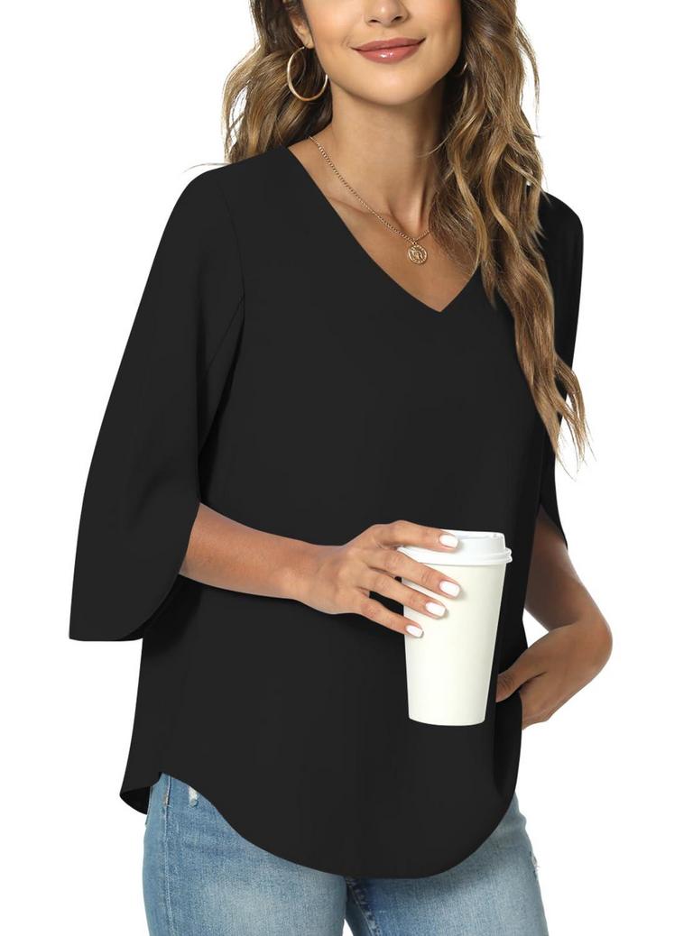 TAOHUADAO 2X VNECK TUNIC