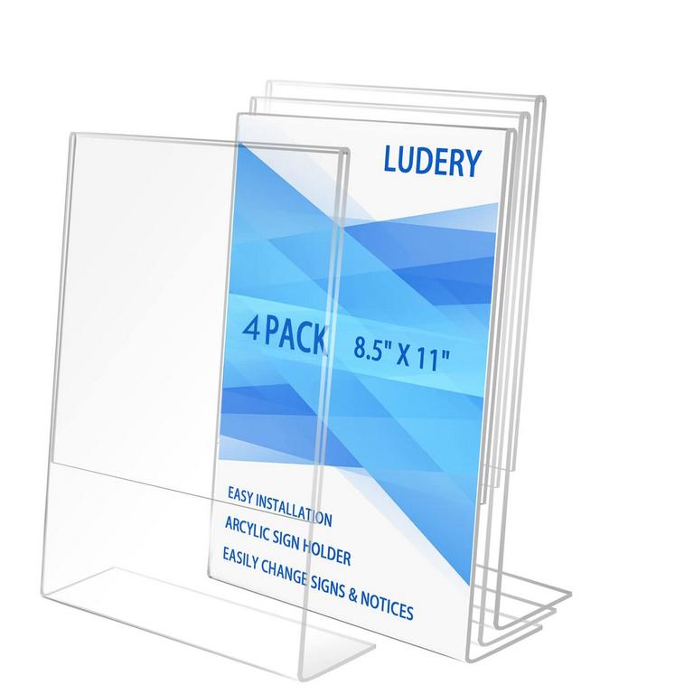 LUDERY ACRYLIC SIGN HOLDER