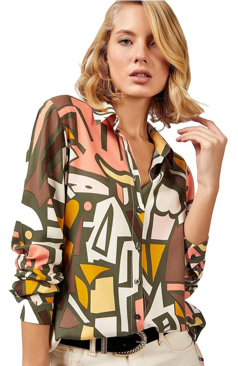 X-LARGE KHAKI BLOUSE