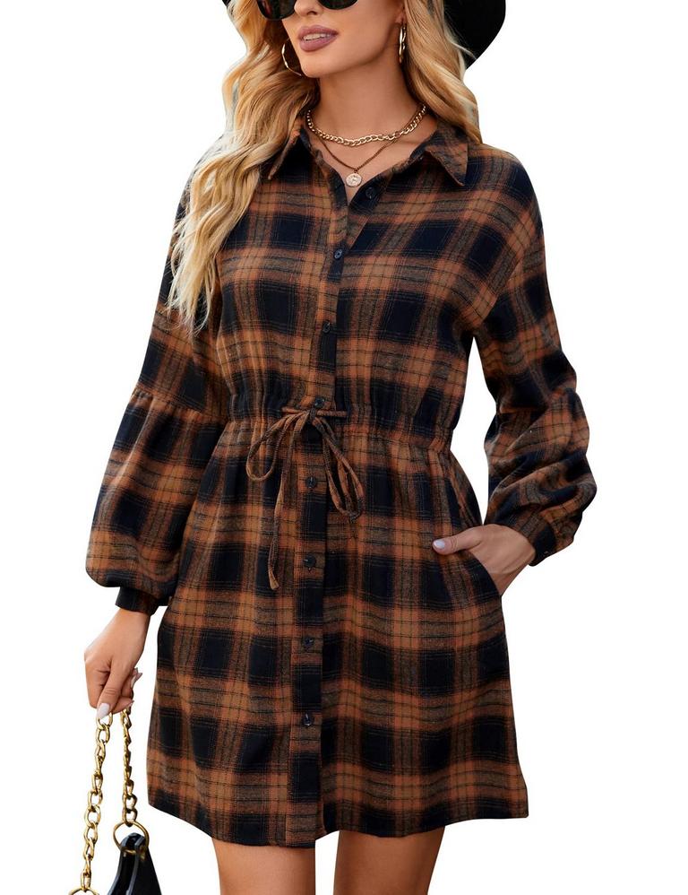 BLOOMING JELLY PLAID DRESS S