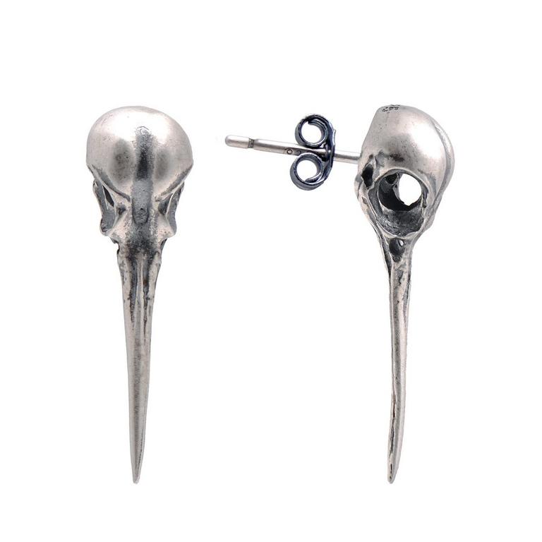 SILVER SKULL EARRINGS