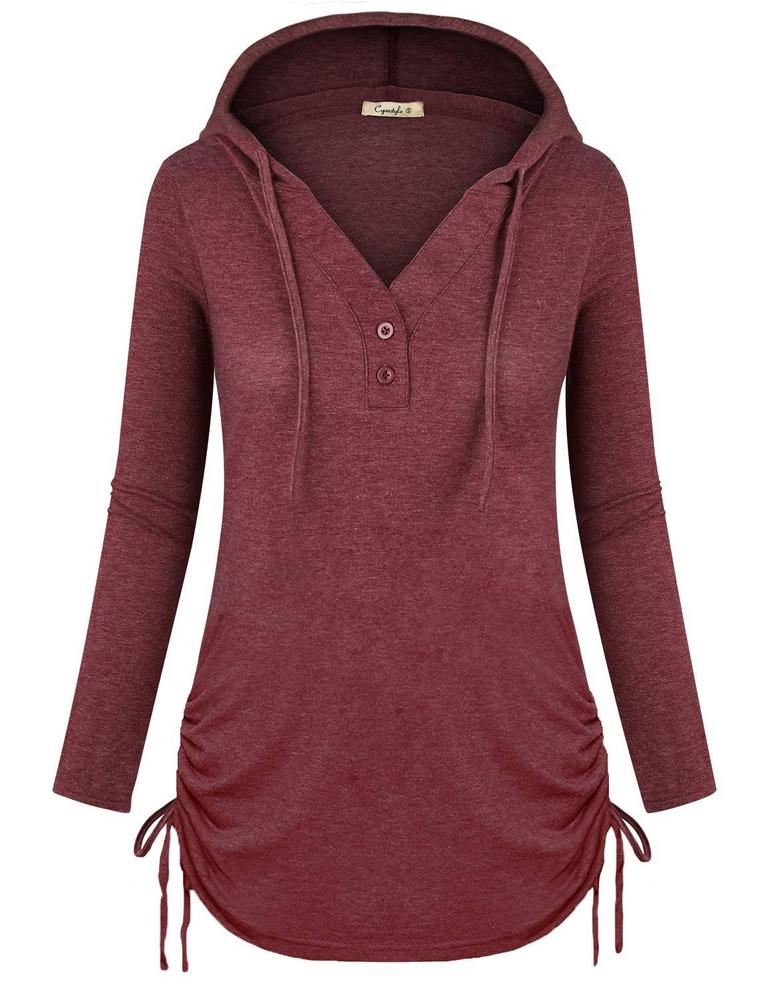 CYANSTYLE V-NECK HOODIE XXL