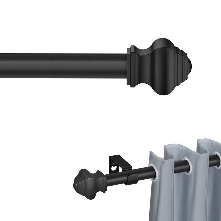 BRUNTTYPE BLACK CURTAIN RODS