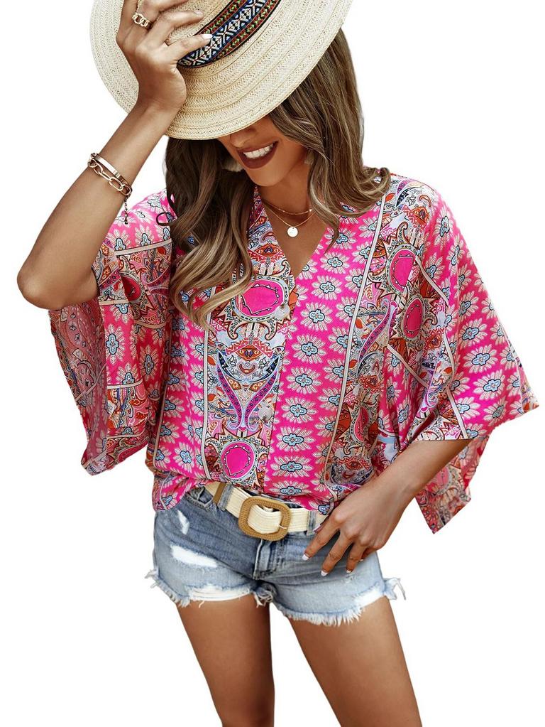 L SOLY HUX BOHO BLOUSE