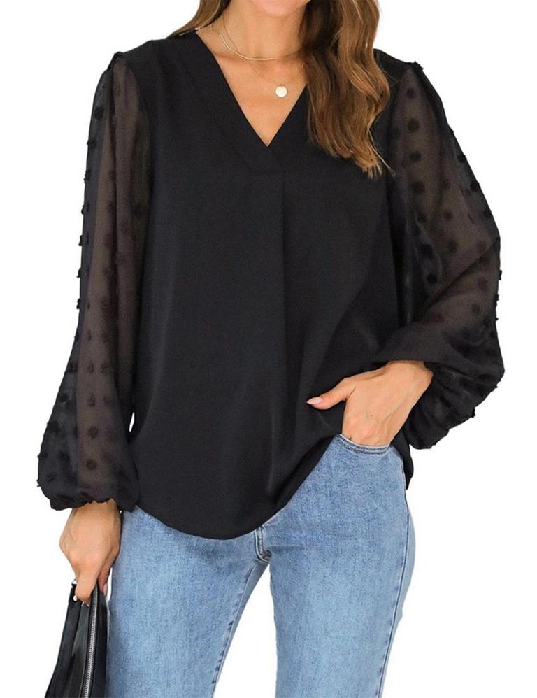 BLOOMING JELLY VNECK BLOUSE L