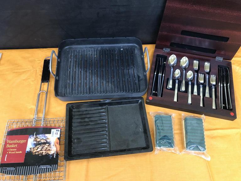 Auction Ohio Silverware/Griddles