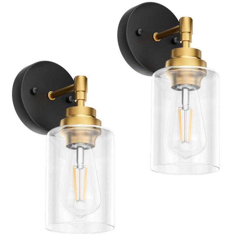 Zipperbuy BLACK GOLD WALL SCONCES