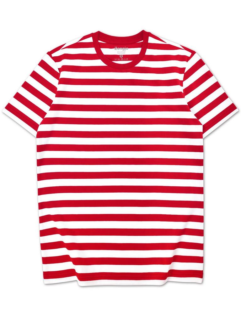 ZENGJO M STRIPED T-SHIRTS