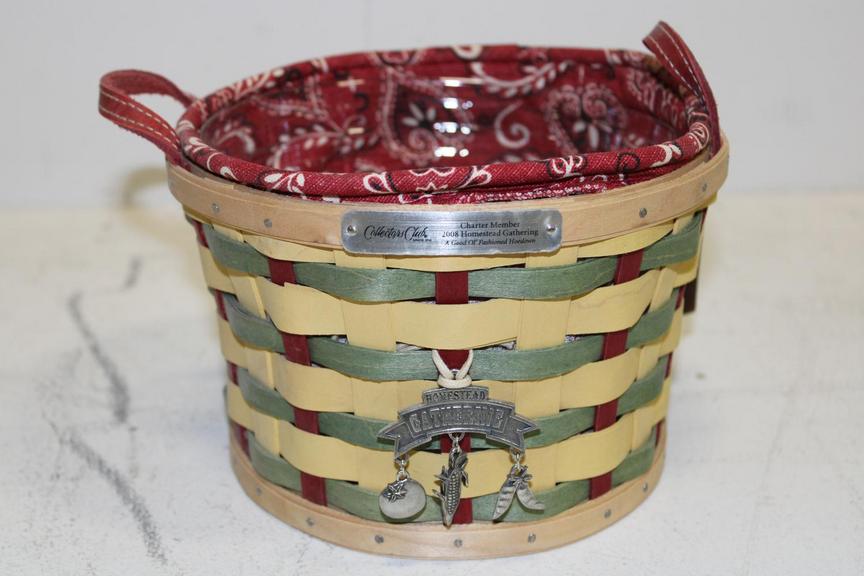 Auction Ohio Signed Longaberger Basket