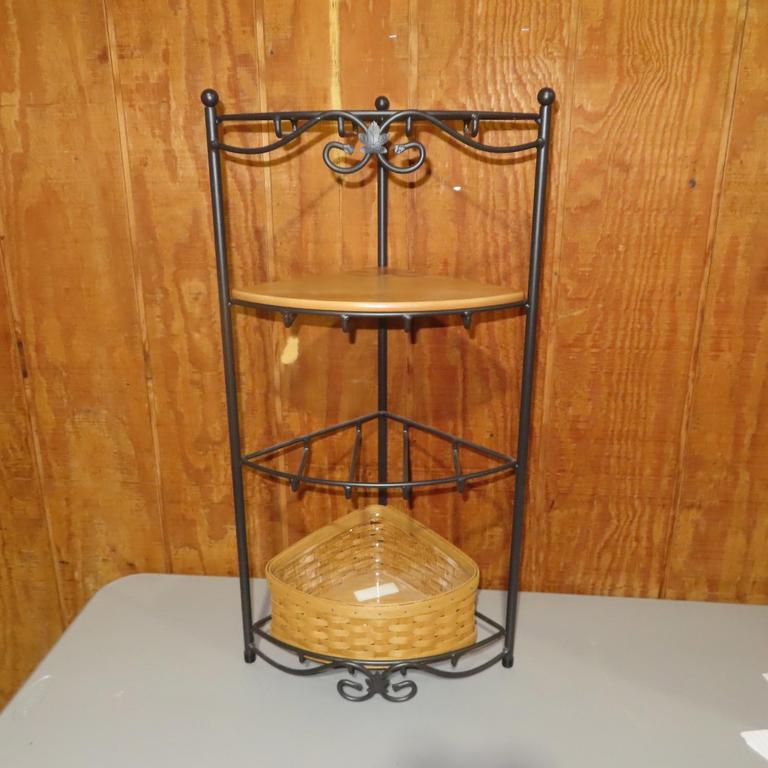 Auction Ohio Longaberger Corner Stand