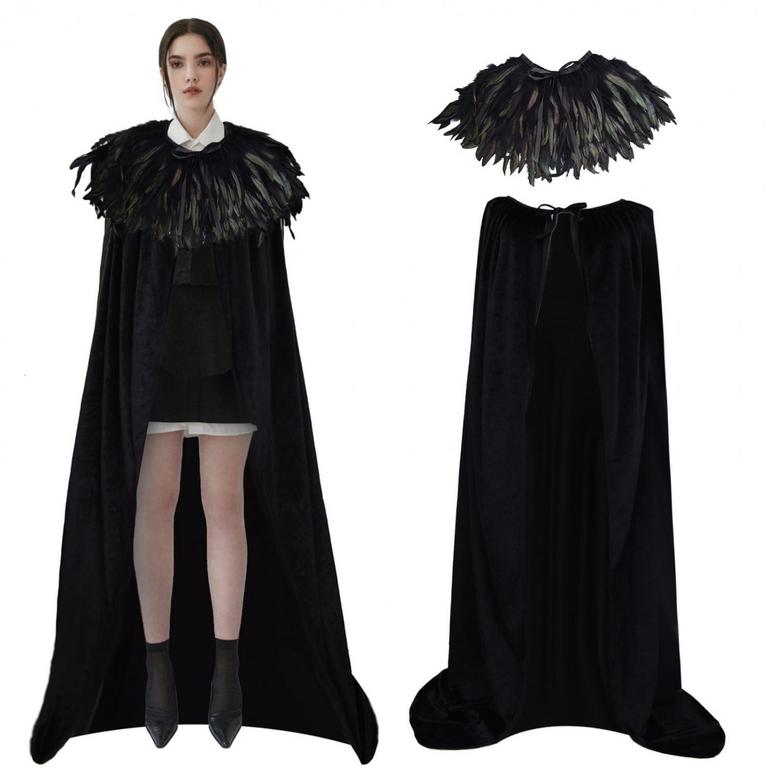 UNISEX BLACK VELVET CAPES