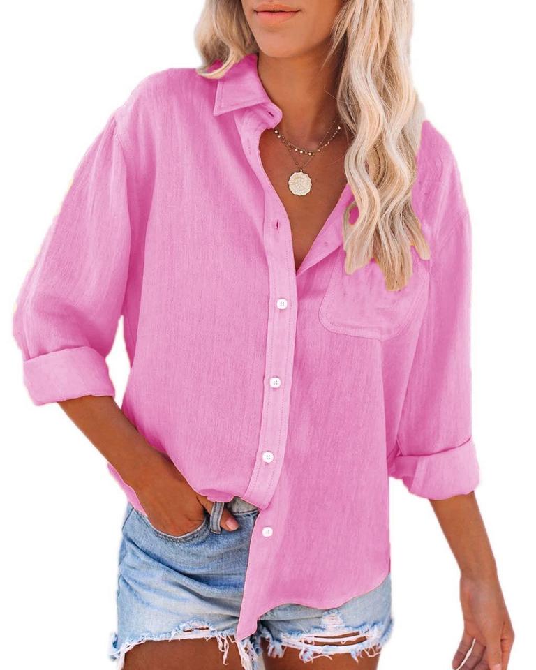 XL PINK COTTON SHIRT