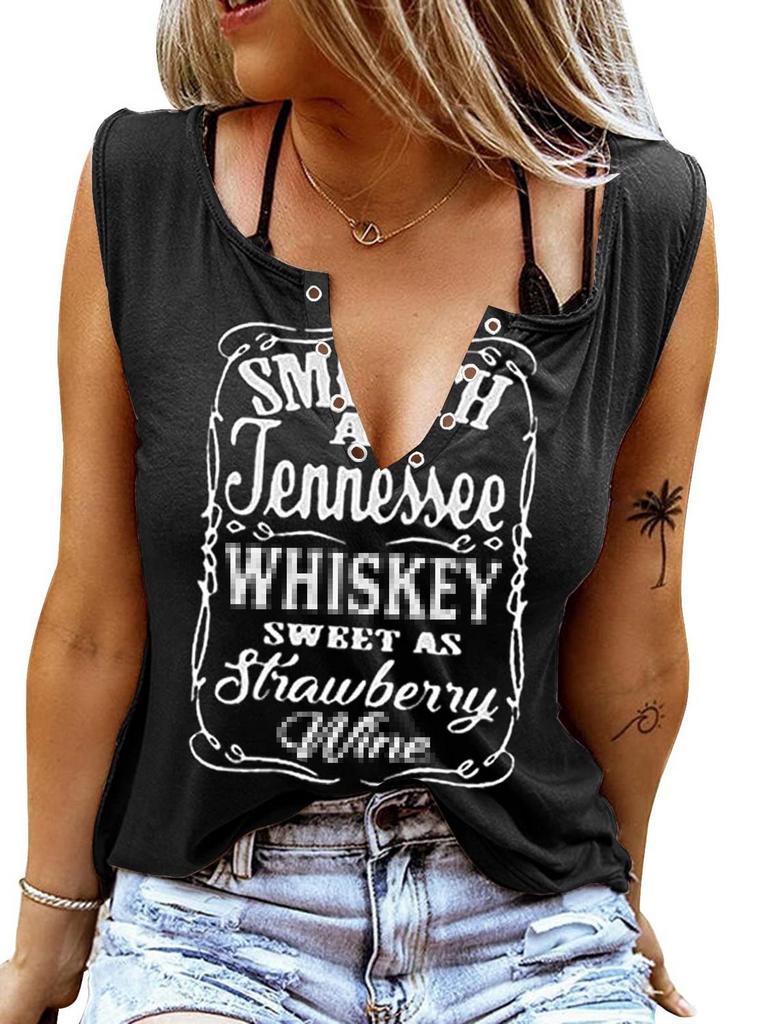 V NECK TANK TOPS WOMEN