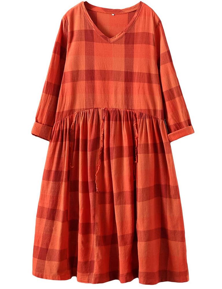MINIBEE PLD COTTON DRESS XL