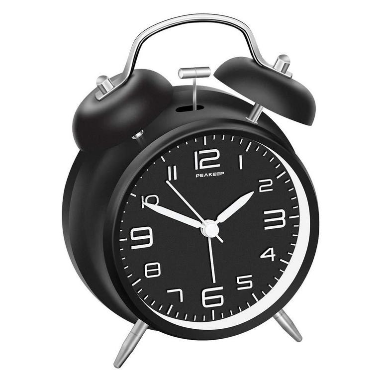PEAKEEP TWIN BELL ALARM CLOCK