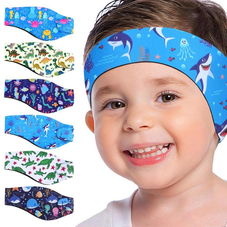 6PC KIDS SWIMMING HEADBANDS