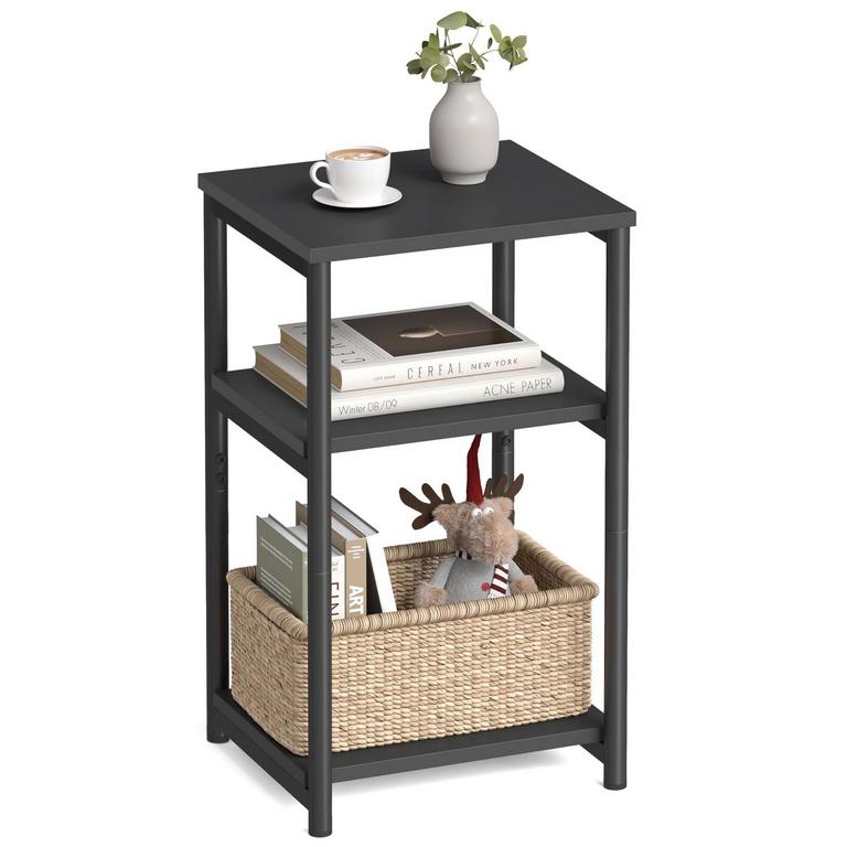 VASAGLE BLACK SIDE TABLE