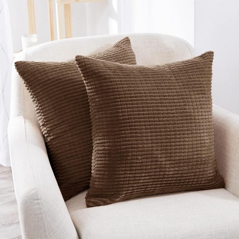 DECONOVO CHOC CUSHION COVERS