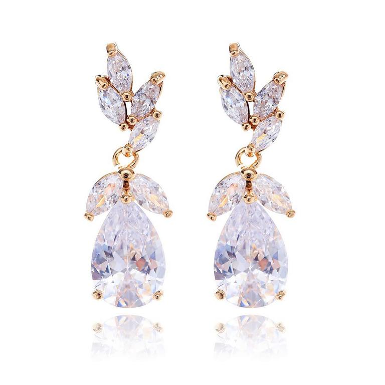 AMYJANE GOLD BRIDAL EARRING