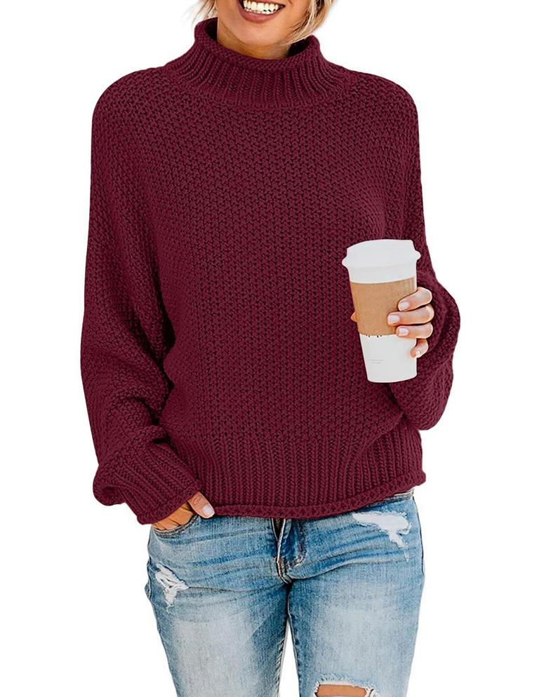 ZESICA MED WINE SWEATER