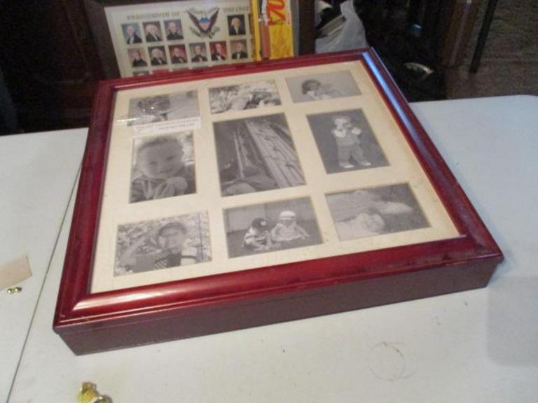 Auction Ohio Wall Photo Album Jewelry Box