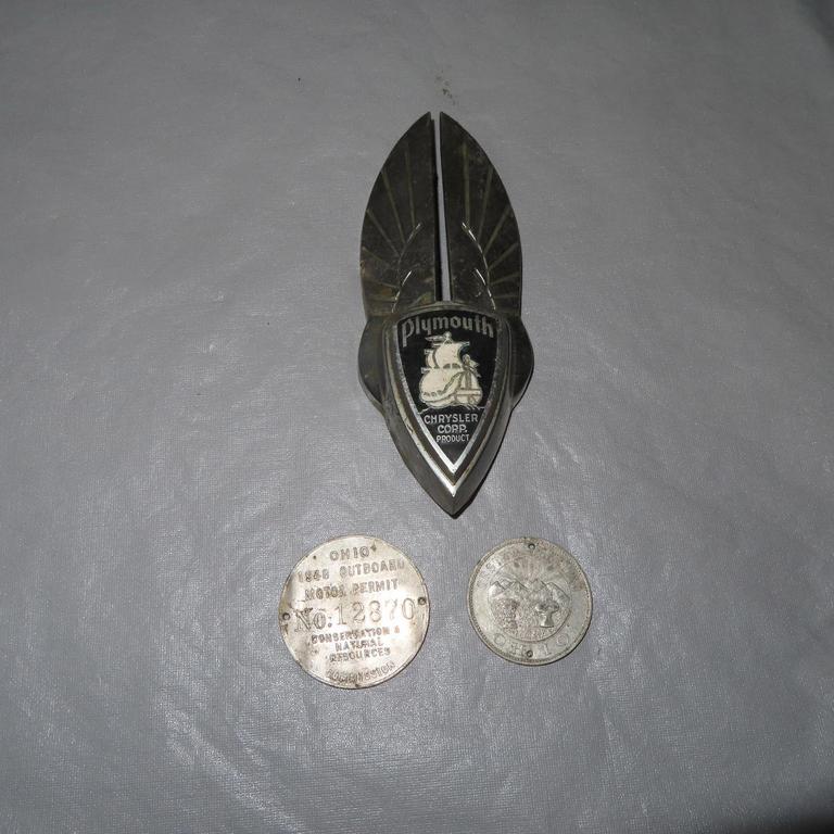 Auction Ohio Plymouth Emblem, Ohio Tags