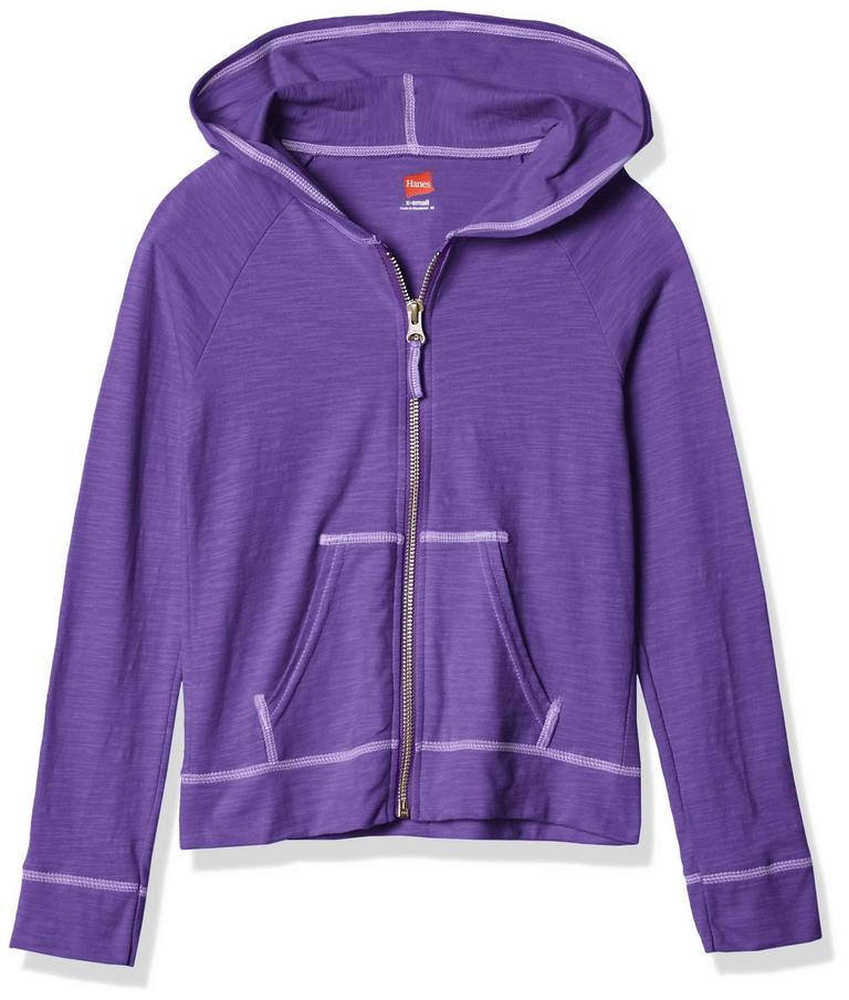 HANES GIRLS ZIP HOODIE