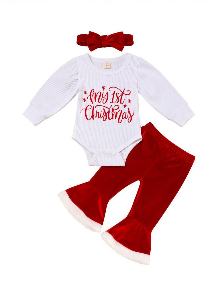 BABY GIRL XMAS OUTFIT 0-3M