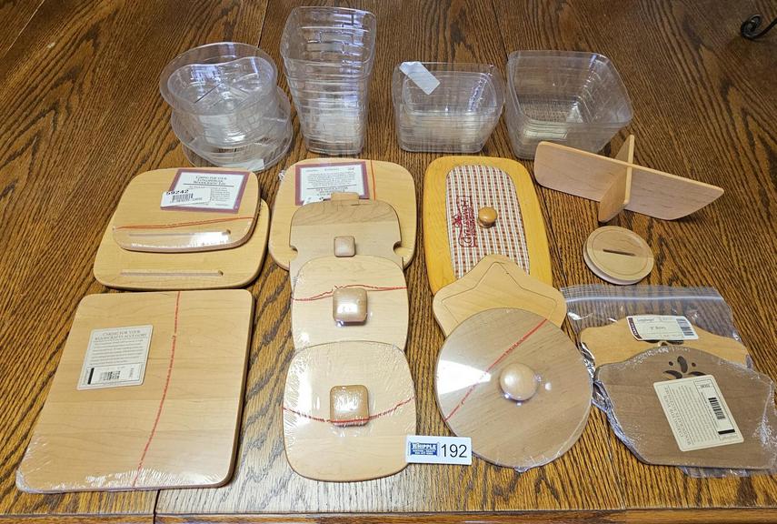 Auction Ohio Longaberger Lids and Liners
