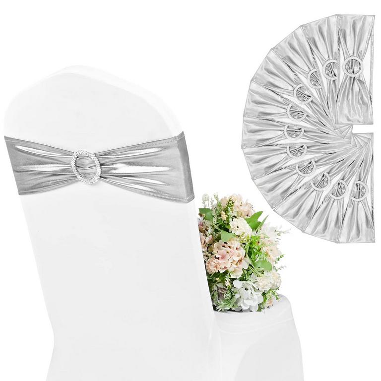 PESONLOOK SILVER SASHES BOWS