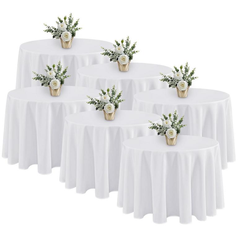 FITABLE 90IN ROUND TABLECLOTHS