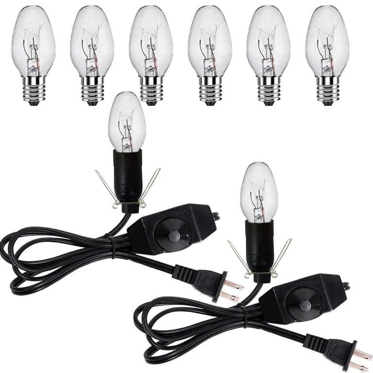 SALT LAMP CORD W/BULBS